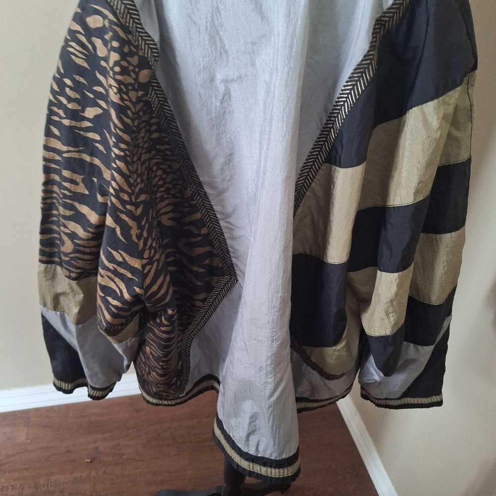 Vintage Patchwork Tracksuit Jacket - Stripes, Ani… - image 5